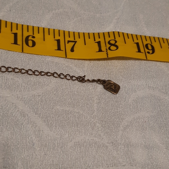 VTG,Bronze Floral 3D Necklace, With Rhinestones, - Picture 10 of 10